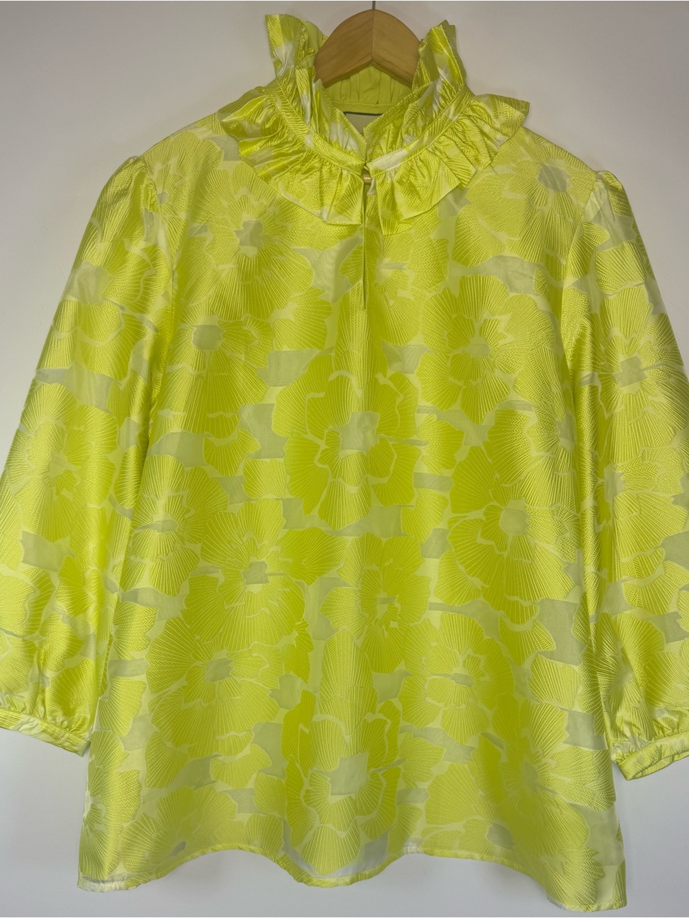 Tuckernuck Citron Fil Coupe Bouvier Blouse XXXL NWT